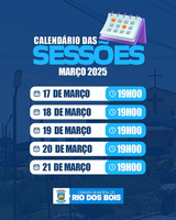 Câmara Municipal de Rio dos Bois convida população para a Semana de Sessões Ordinárias