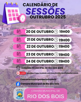 Câmara Municipal de Rio dos Bois Inicia Semana de Sessões em Outubro