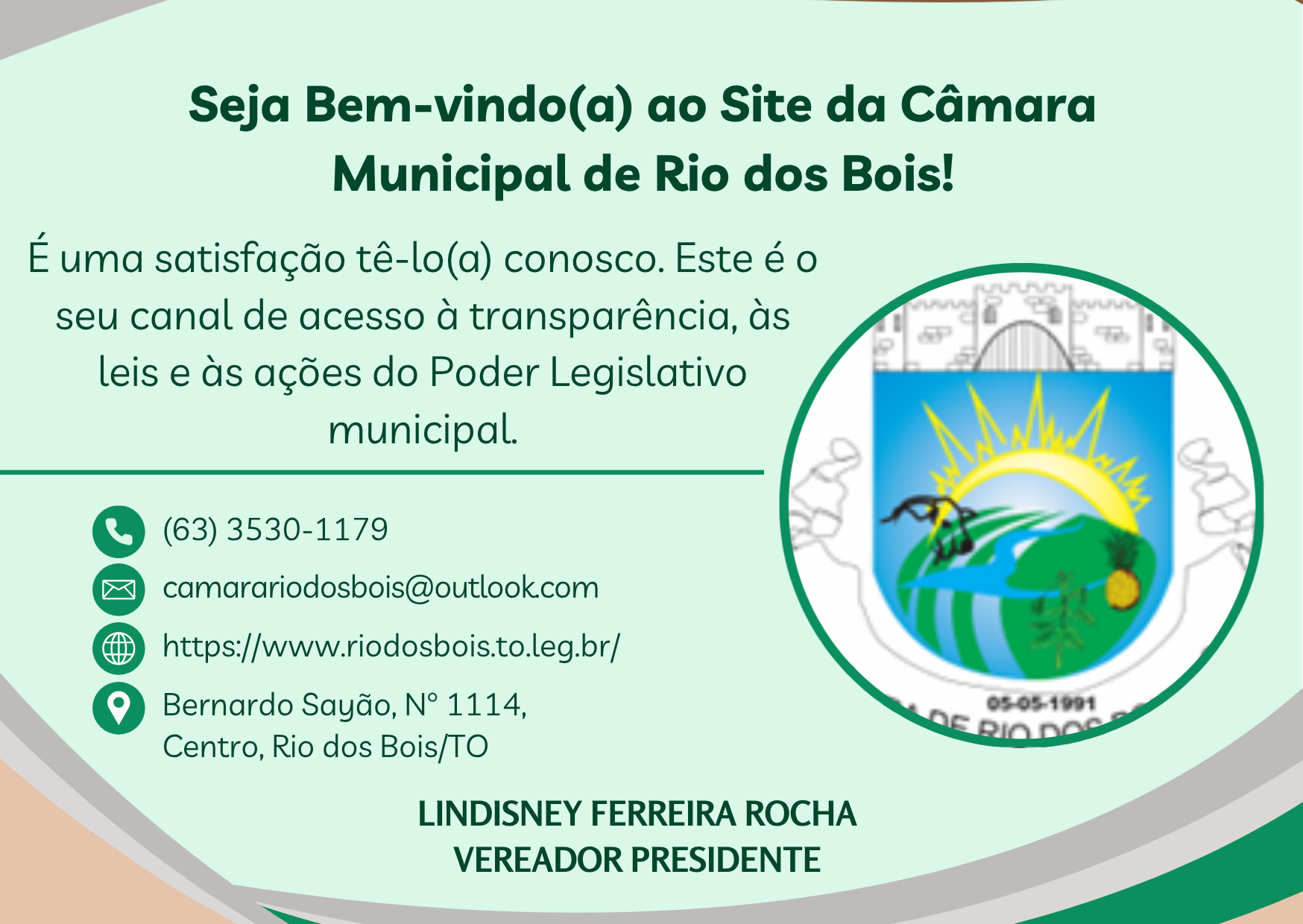 Seja Bem-vindo(a) ao Site da Câmara Municipal de Rio dos Bois!